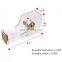 Classic Modern Design Clear Acrylic Gold Adhesive Tape Paper Cutter Tape Dispenser for Office