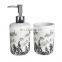 Wholesale new design white complete ceramic bathroom sets bathroom accessory