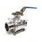 Welded Stainless Steel 3pc Set Of Welding Ball Valve With Handle ball valve