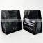 200g 1000g black stand up packaging bag plastic flat bottom compostable coffee pouch with zip and valve