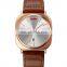 New design square dial men wristwatch luxury brand Skmei 9266 OEM ODM custom logo genuine leather quartz watch