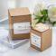 Hot Sellers Amber Glass Jars for Candles gift packaging box Soy Wax Scented Candles kraft card paper packaging box