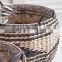 Straw Rustic Hot Summer Water Hyacinth Plant Holder Storage Laundry Basket Planter Pot Decor Home