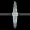 Stair long spiral crystal chandelier modern pendants lighting for home foyer staircase