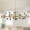Modern Crystal Molecular Chandelier ceiling Lighting Fixture for Living Room Bedroom Dining Room kitchen island Foyer Lobby
