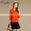 Erdos 30% Cashmere Blended Sweater Women's Orange Color Zipper Cardigan