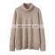 Women's Casual Turtleneck Knit Jersey Plus Size Long Sleeves Breathable Cashmere Sweater for Adults Winter Season