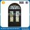 Modern Fashion Solid Flat Top Wrought Iron Double Swing Door