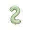 40 Inch Popular New Products Olive Green Large Balloon Big Number 0-9 Aluminum Foil Balloon Party Supplies Decorations