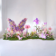 Large Rose Paper Flower Wall Art - Modular Handmade Floral Installation for Luxury Window Displays & Boutique Decor