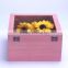 Square Shape Wooden Box Eternal life flowers gift box for sale