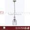 CASAMOTION Vintage Industrial Clear Brass Glass Pendant Light Ceiling Lamp