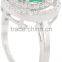 Emerald Ring Earring Set