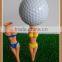 Best selling unique sexy girl modeling rubber golf tees
