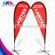colorful exhibition event straight teardrop flag