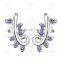 SPE022 Fashion Accessories 2015 Women 925 Silver Jewelry Crystal Earring