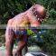 Giant moving mechanical animated dinosaur from jurassic park builder