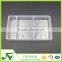 China produce white divided plastic food container