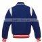 Blue Varsity Jacket plain design , custom blank girls Varsity jacket