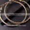 Fashion Large Gold Hoop Round Matte Dangle Earring Jewelry Designs New Model