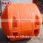 Orange color PU foam filled plastic floating buoy price