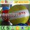 Yellow inflatable sphere helium balloon with logo