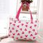 2015 new fashion woman's canvas tote bag for shopping