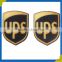 UPS custom fashional heat transfer print iron on flocking fabric labels