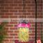 Wholesale Colorful Automatic Hanging Solar Light Bird Feeder With Stainless Steel Plate
