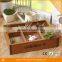 High Quality Wood Tray Wooden Box with Dividers for Mini Succulent Plant