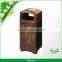 Recycling Round Synthetic Wood Litter Receptacle