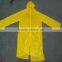 PE disposable waterproof eco-friendly long raincoat/rain wear with sleeve for promotion