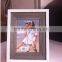 cheap wholesale latest designed unfinished wood photo frame with glass and mdf