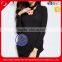 Custom wholesale 5% spandex 85% cotton black turtleneck maternity tshirt