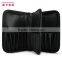 PU travel cosmetic bag for brushes with zipper