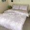 Fashion duvet/comforter cover sets with allover reactive print on cotton fabrics.