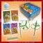 Fruit stick candy with Football star 3D puzzle card