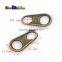 25.5*13.5mm Metal Zipper Pull Tap Zinc Alloy Antique Brass For DIY Zipper Sliders #FLQ154-BR