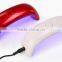 Amazon New Portable (395mm~405mm)6W Rainbow LED Lamp 6atts LED Nail Light mini nail LED dryer