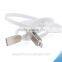 New design 2 in 1 alloy header USB charging cable