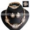 Wholesale Latest Design Fashion Necklaces Women Luxury Statement Diamond Jewelry Set SKJT0594