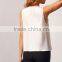 bulk wholesale clothing tassels white plain top selling women blouse 2016                        
                                                Quality Choice