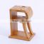 new design R Shape 6 Slots Anti Enzyme Anti Moth Anti Skid Multifunctional Bamboo Knife Storage Block Rack Tool Holder