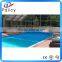 In-ground swimming pool cover roller, pool equipment