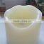 NEW SALE White Irregular Crater Shaped Wax LED Candles