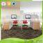 4 people office desk MFC desktop partition and zingana tabletop with metal frame