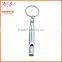 Promos Gifts Hot Selling Cheap Metal Whistle Keychain With Split Ring