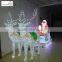 Reindeer With Sleigh Led Christmas Lights Outdoor Decoration Santa Claus Sleigh Reindeer Nice Christmas Fur Reindeer Decorations