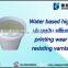 Water based high viscosity offset printing wear resisting varnish