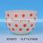 Modern design,decorative ceramic bowls with red dot painting